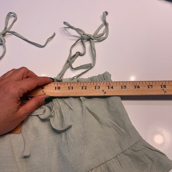 NWT Blu Pepper Light Sage Ruffle Tiered Top Bralette Size Small - Picture 10 of 11